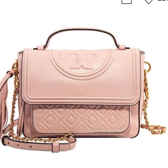 Tory Burch Handbags - Tory Burch Fleming Quilted Satchel Pink Crossbody